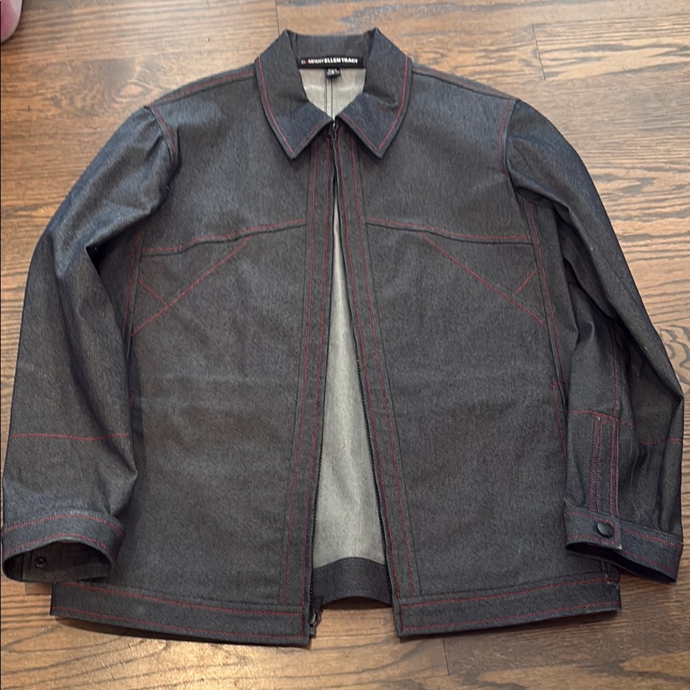 Ellen Tracy Black Lightweight Shirt Jacket Looks Brand New